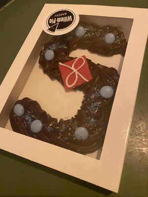 Chocolade letter at Willem-Pie Bakery in Amsterdam