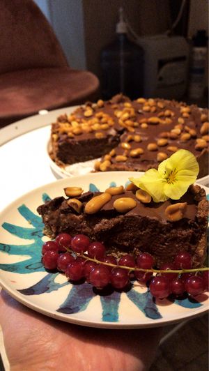 Penut your chocolate cake at Willem-Pie Bakery in Amsterdam