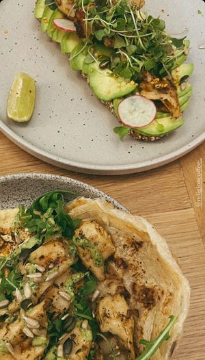 Shawarma  at Religion Coffee in Madrid