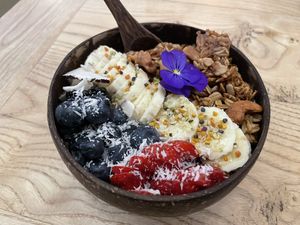 Acai bowl. Espectacular  at Religion Coffee in Madrid