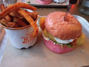 Califlower burger at BrewDog in Brussels