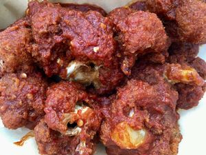 Buffalo cauliflower  at BrewDog in Brussels