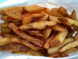 Vegan frites at BrewDog in Brussels