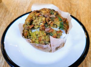 Green Muffin (savory) at Wild & The Moon - Amelot in Paris