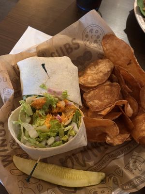 Buffalo setain wrap  at Spinners Pizza & Subs in Albany