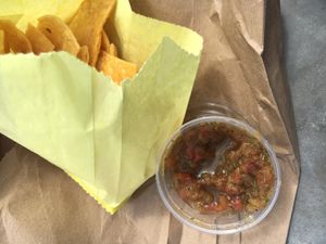 Yummy salsa at The Secret Spot in Huntington Beach