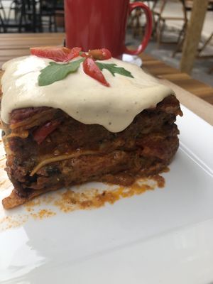 Lasagne at Sabores de Sandra in Mallorca