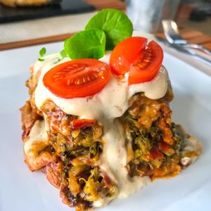 Lasagna #Veganuary at Sabores de Sandra in Mallorca