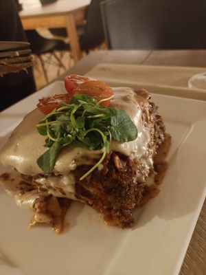 Lasagne at Sabores de Sandra in Mallorca