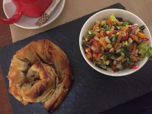 spanakopitas at Sabores de Sandra in Mallorca