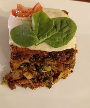 Lasagna at Sabores de Sandra in Mallorca