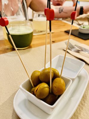 Cute lil olives  at Sabores de Sandra in Mallorca