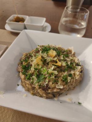 Mushroom risotto at Sabores de Sandra in Mallorca