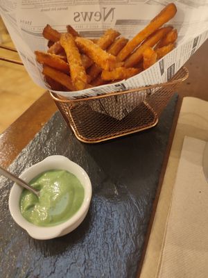 Sweet potato fries at Sabores de Sandra in Mallorca