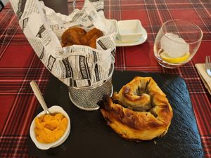 spanakopita at Sabores de Sandra in Mallorca