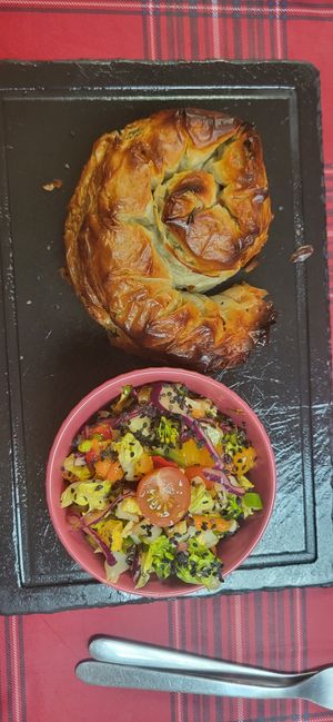 Spanakopita at Sabores de Sandra in Mallorca