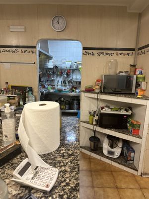 The kitchen and bar  at Sabores de Sandra in Mallorca