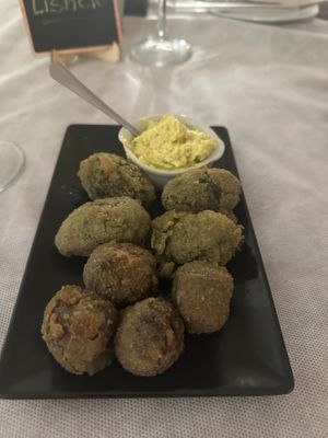Raw croquettes  at Sabores de Sandra in Mallorca