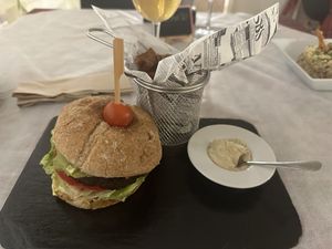 Burger  at Sabores de Sandra in Mallorca