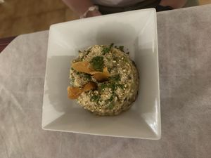 Risotto (bit undercooked)  at Sabores de Sandra in Mallorca