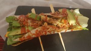 Tex Mex Burrito at Sabores de Sandra in Mallorca