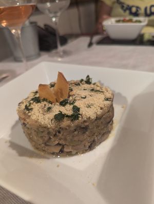 Broccoli & mushroom risotto at Sabores de Sandra in Mallorca