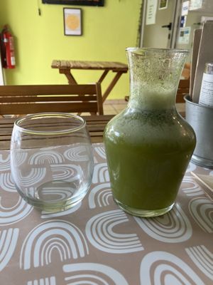 Homemade lemonade with mint  at Sabores de Sandra in Mallorca