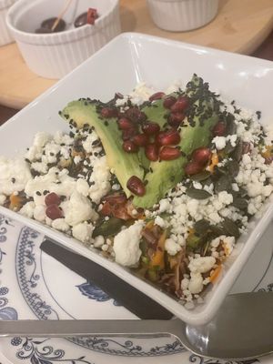 Sandra’s special salad  at Sabores de Sandra in Mallorca