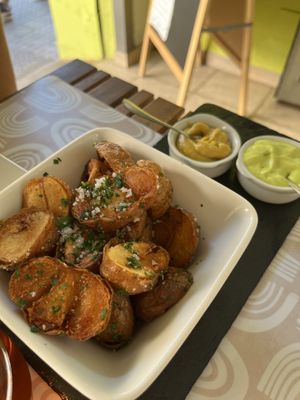 Canarian style potatos  at Sabores de Sandra in Mallorca