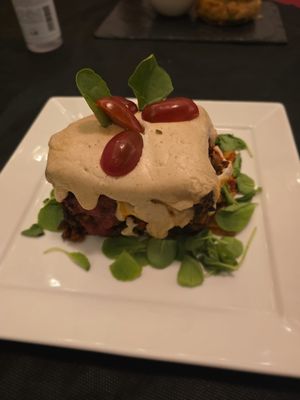 Lasagne at Sabores de Sandra in Mallorca