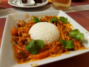 Red curry at Sabores de Sandra in Mallorca