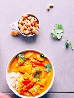 Red Thai Curry at Sabores de Sandra in Mallorca