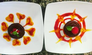 Vegan chocolate cupcakes at Sabores de Sandra in Mallorca