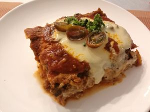 Lasagna at Sabores de Sandra in Mallorca