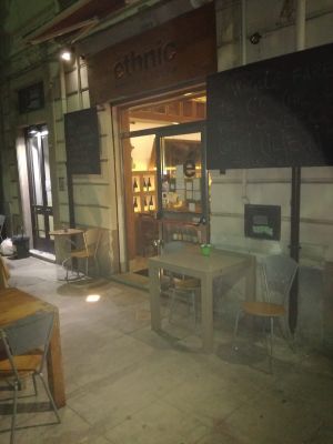 Outside at night  at Ethnic in Palermo