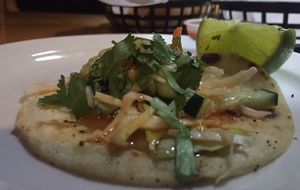 Thai Tacos at Strummer's in Fresno