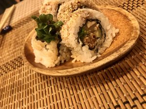 Tofu roll at Sushi Roll Double Quotation IKI in Osaka