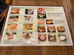 Vegetarian (Vegan) Menu at Sushi Roll Double Quotation IKI in Osaka
