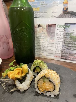   at Sushi Roll Double Quotation IKI in Osaka