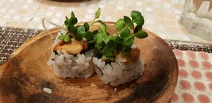 Sushi at Sushi Roll Double Quotation IKI in Osaka