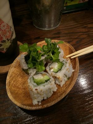 Yam roll at Sushi Roll Double Quotation IKI in Osaka