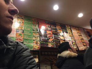 Green pages are vegan dishes  at Sushi Roll Double Quotation IKI in Osaka