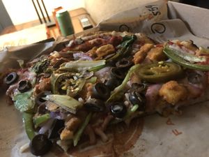 Vegan pizza at Blaze Pizza in Tracy