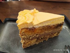 Orange cake at Desi Firangi in Central Singapore