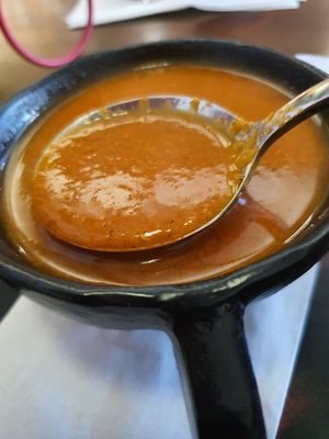 Tomato soup at Desi Firangi in Central Singapore