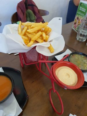 Peri peri fries at Desi Firangi in Central Singapore