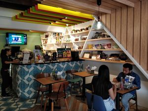 Restaurant interior at Desi Firangi in Central Singapore
