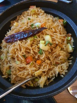 Schezwan Fried Rice at Desi Firangi in Central Singapore