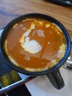 Cream of Tomato at Desi Firangi in Central Singapore