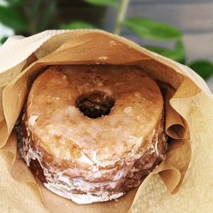 Like a Cronut. Delicious and soft! at Hanai Vegana in Barcelona